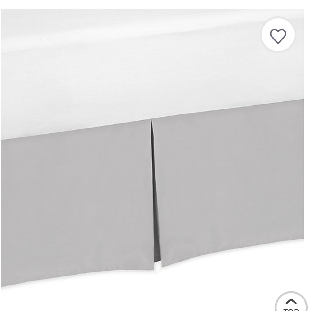 Gray Crib Skirt